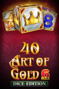 40 art of gold 6 reels dice edition logo